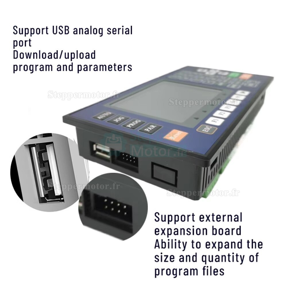 Controleur cnc 2/ 3/ 4 axes TC5521V/TC5531V/TC5541V contr&ocirc;leur programmable pour servomoteurs/moteurs pas &agrave; pas
